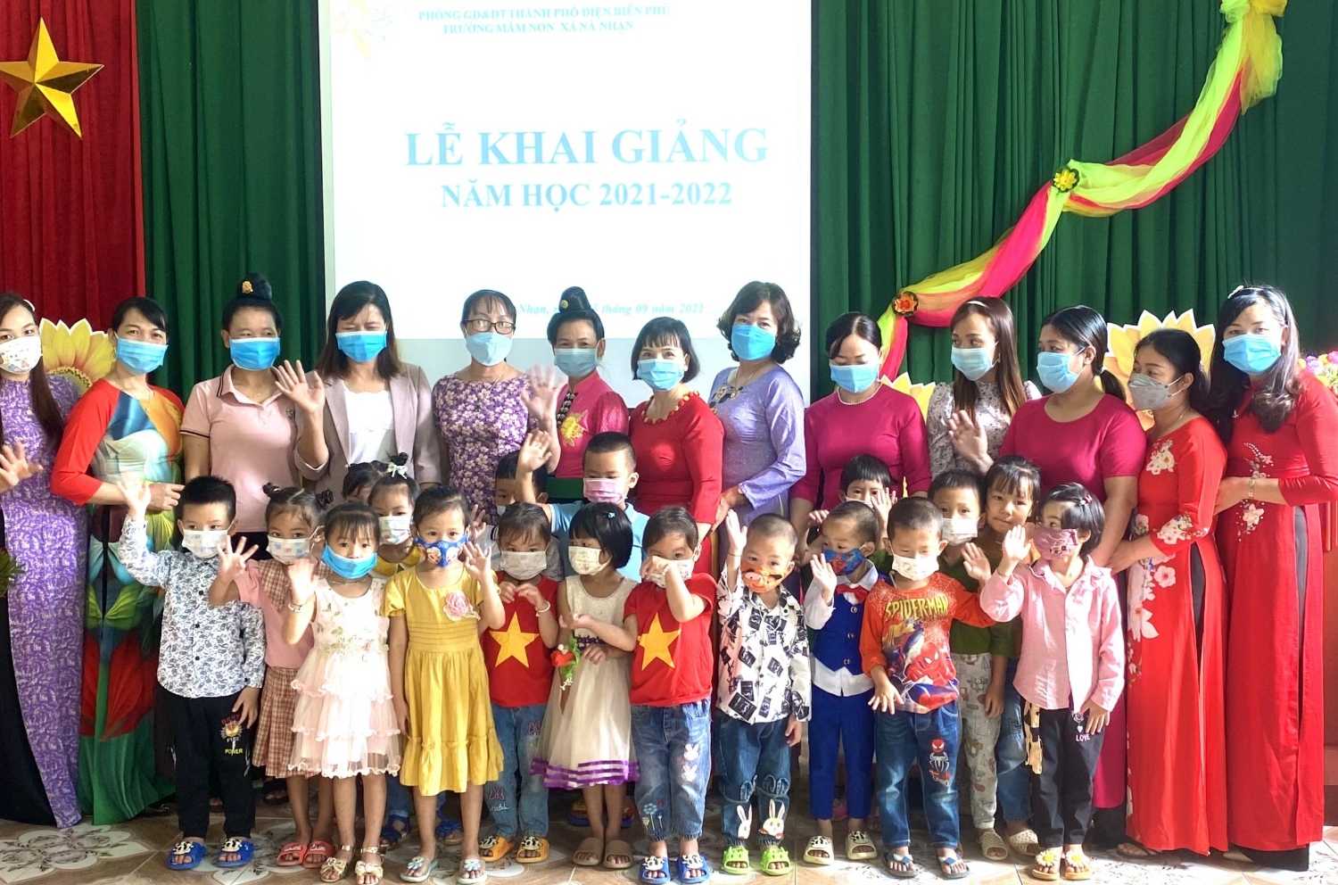 Khai giảng năm học 2020-2021 Trường Mầm non xã Nà Nhạn TP Điện Biên phủ