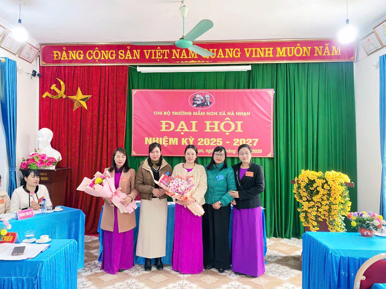 ĐẠI HỘI CHI BỘ TRƯỜNG MẦM NON XÃ NÀ NHẠN NHIỆM KỲ 2025 – 2027