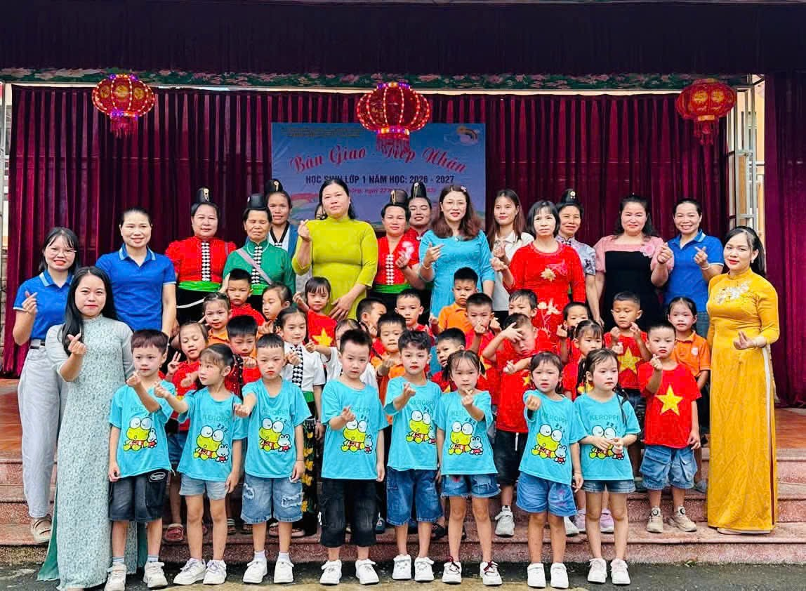 BÀN GIAO HỌC SINH 5 TUỔI